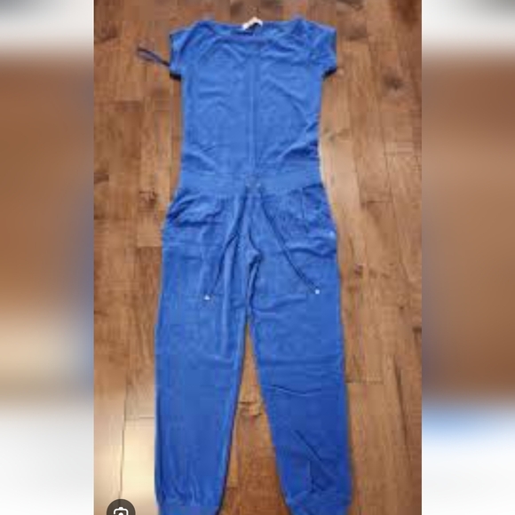 Juicy Couture Blue Jumpsuit with Elastic Waist and Tapered Legs - Picture 3 of 9